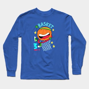 Happy basketball Long Sleeve T-Shirt